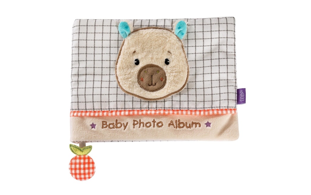 fehn Album photo Capybara, Tissu, beige / marron, 20 x 15 cm
