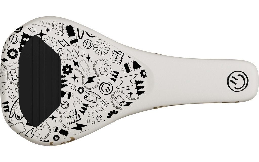 Ergon Selle de vélo SM Downhill Comp Vali Höll Edition blanc