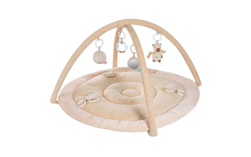 fehn Couverture d'activités 3D Capybara Beige / Marron, Ø 85 cm