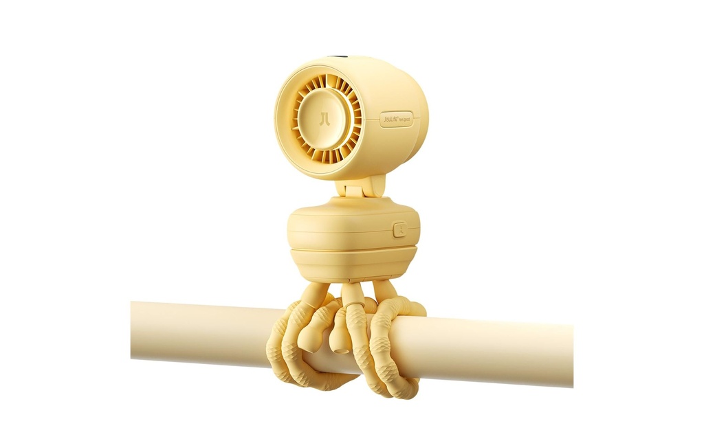 Jisulife Ventilateur de poussette Fan 4 Jaune