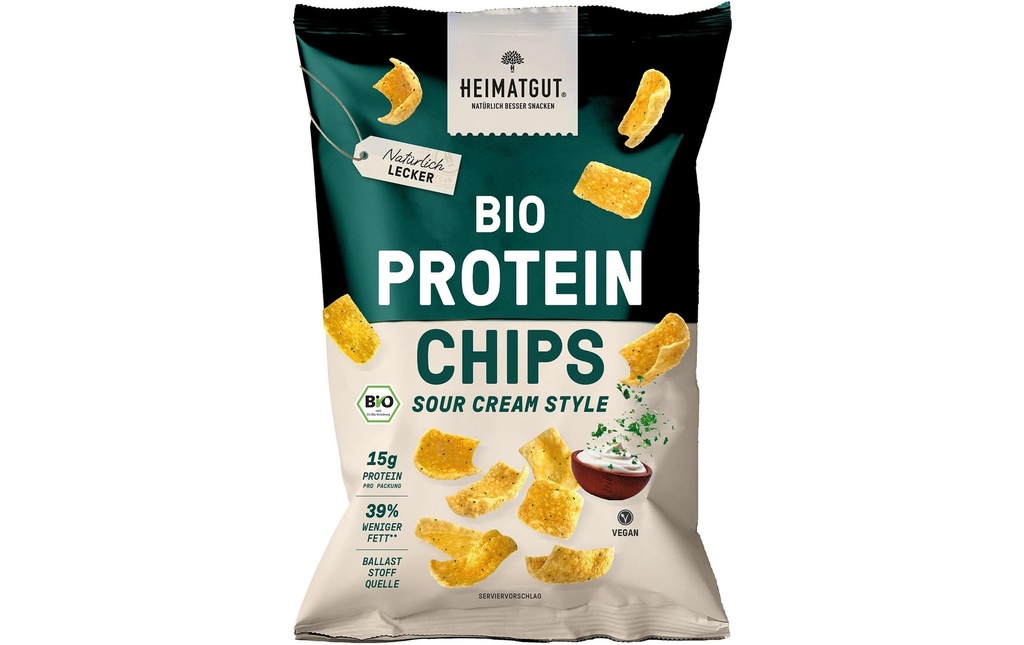 Heimatgut Chips protéinées Sour Cream Style 63 g