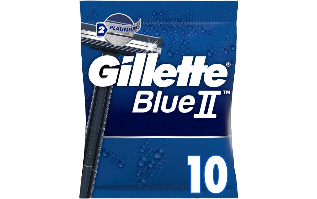 Gillette Rasoir jetable Blue II 2 lames 10 pièces