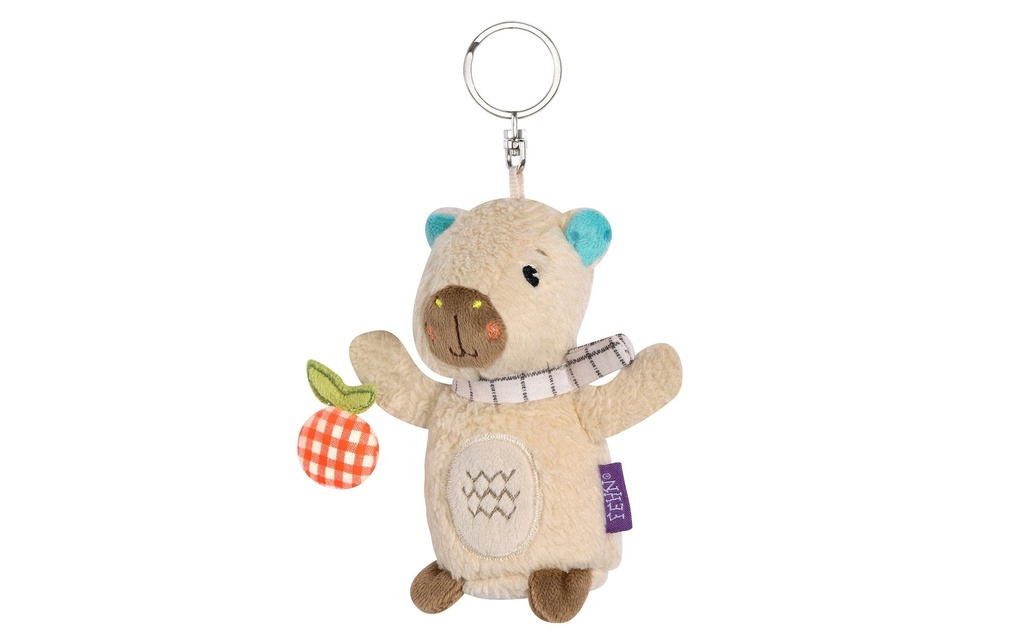 fehn Porte-clés Capybara, Beige / Marron, 13 cm