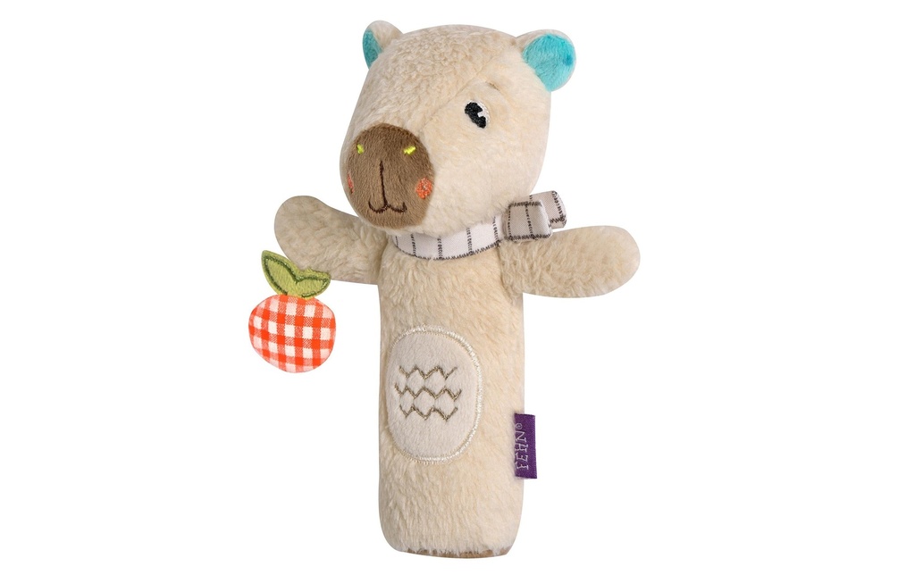 fehn Griffe à baguette Capybara Beige, peluche / velours, 15 cm
