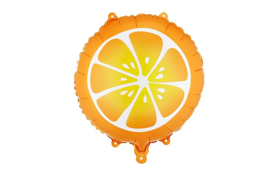 Partydeco Ballon en aluminium Orange