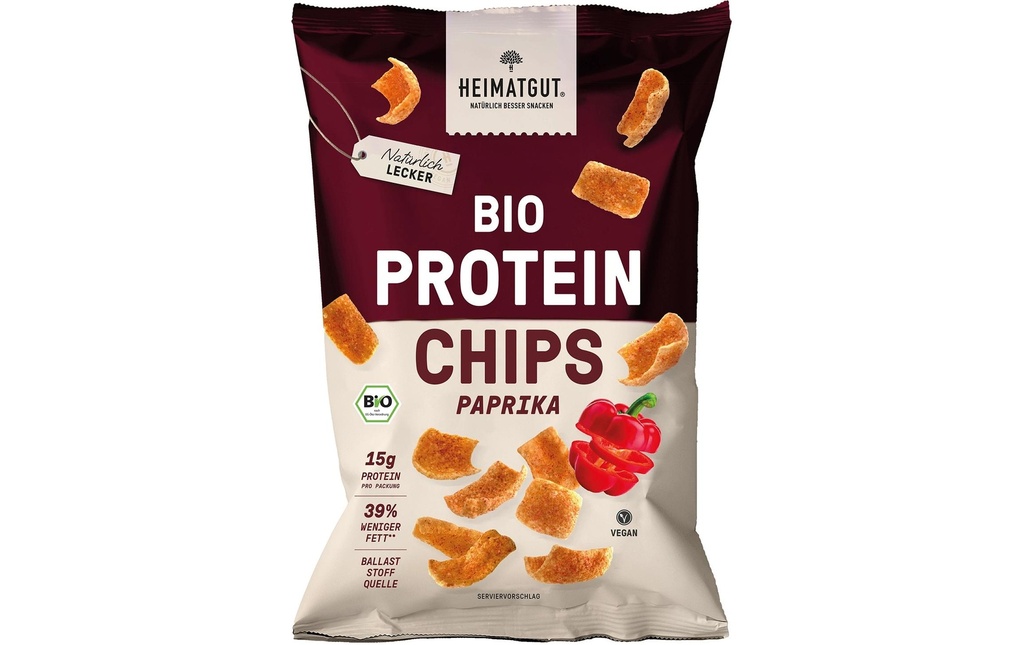 Heimatgut Chips protéinées au paprika 63 g