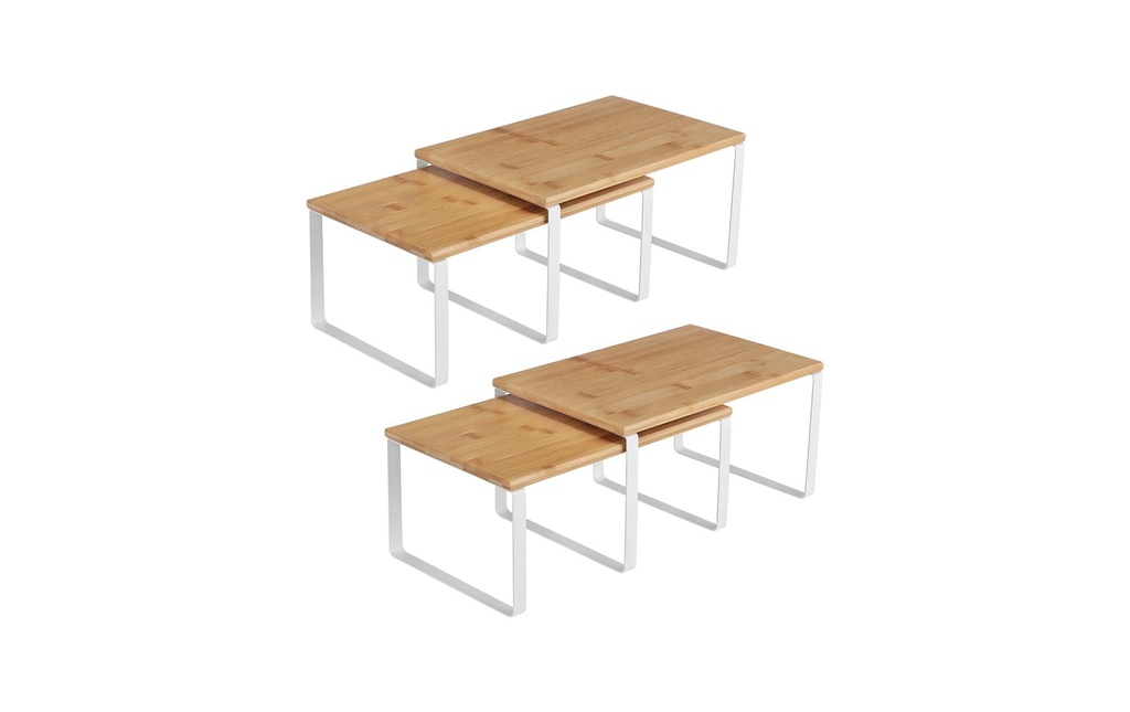Songmics Étagère Lot de 4 White