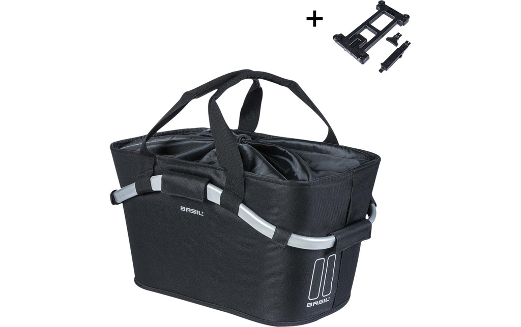 BASIL Panier à vélos Classic Carry All MIK, 22 l, noir