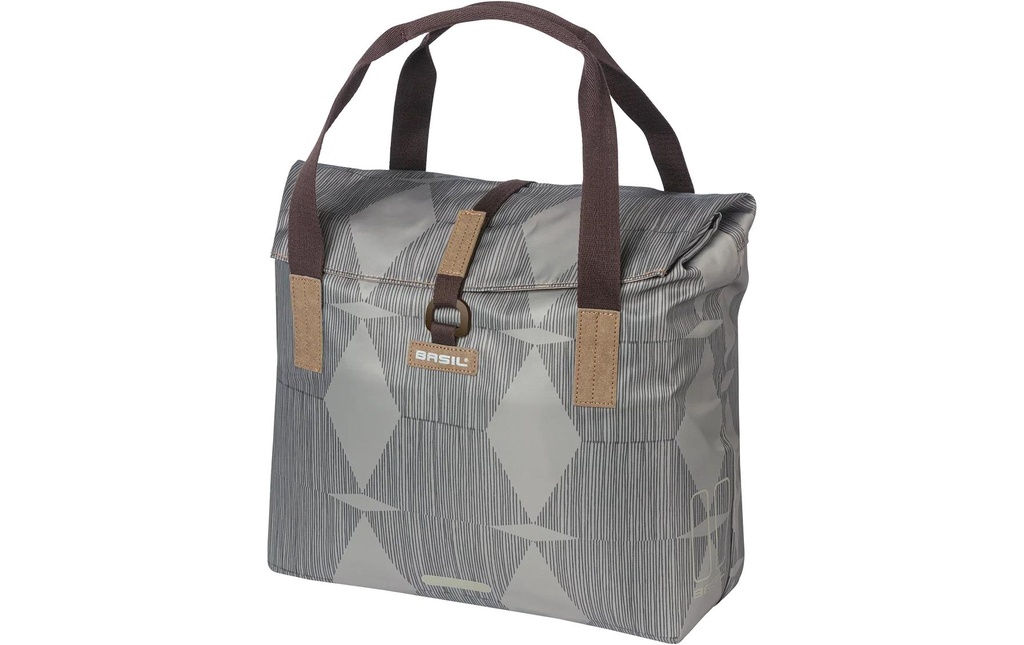 BASIL Sacoche pour porte-bagages Élégance, 20-26 l beige gris