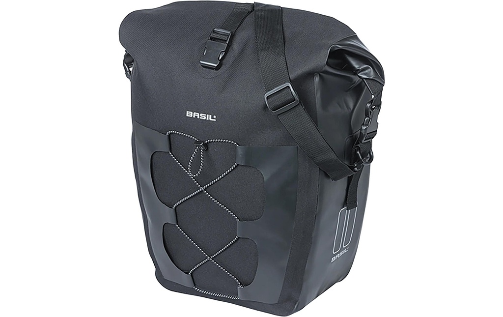 BASIL Sacoche pour porte-bagages Navigateur L, MIK Hooks 25-31 l