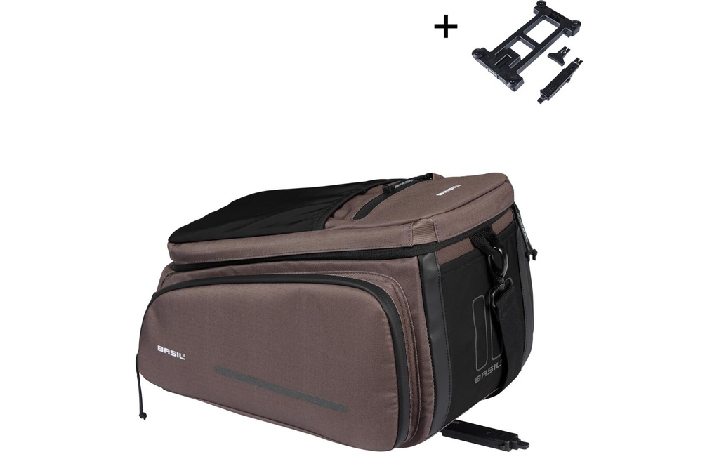 BASIL Sacoche pour porte-bagages Déplacer MIK 10-26 l, marron