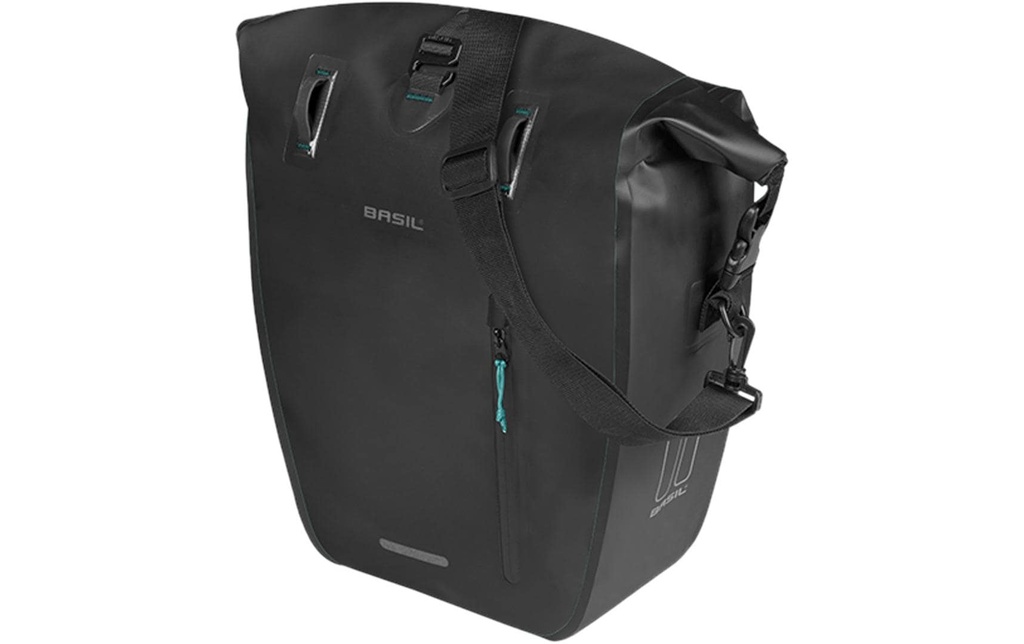 BASIL Sacoche pour porte-bagages Rivo L, Tarpaulin MIK 25-31 l, noir