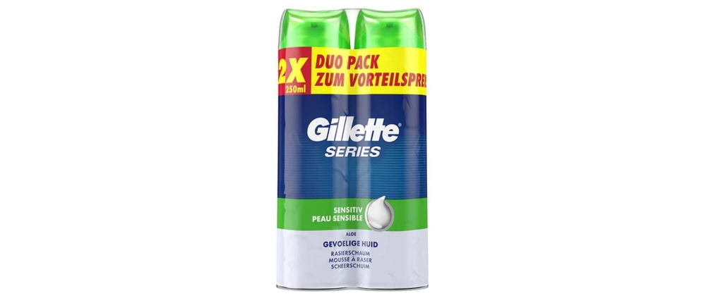 Gillette Mousse à raser Series Sensitive 400 ml
