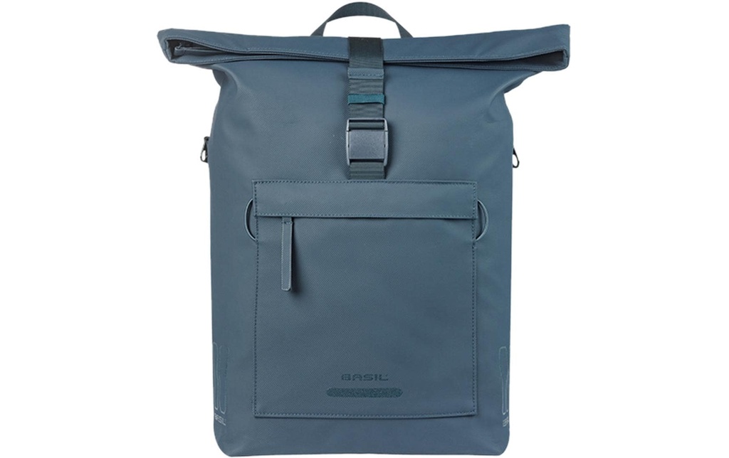 BASIL Sacoche pour porte-bagages Crochets MIK de Brooklyn, 17 l, bleu marine