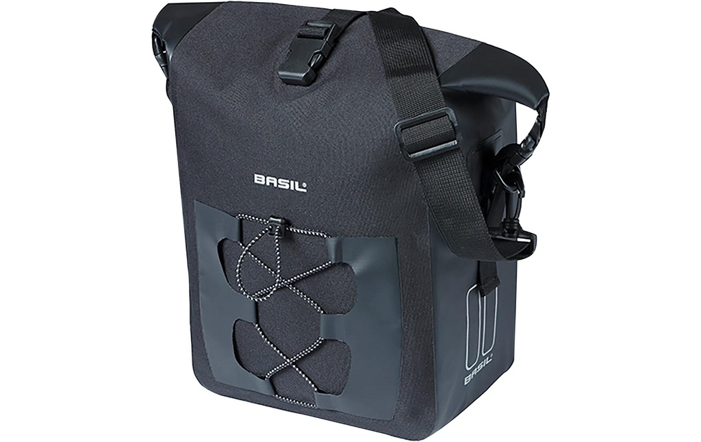 BASIL Sacoche pour porte-bagages Navigateur M, MIK Hooks 12-15 l