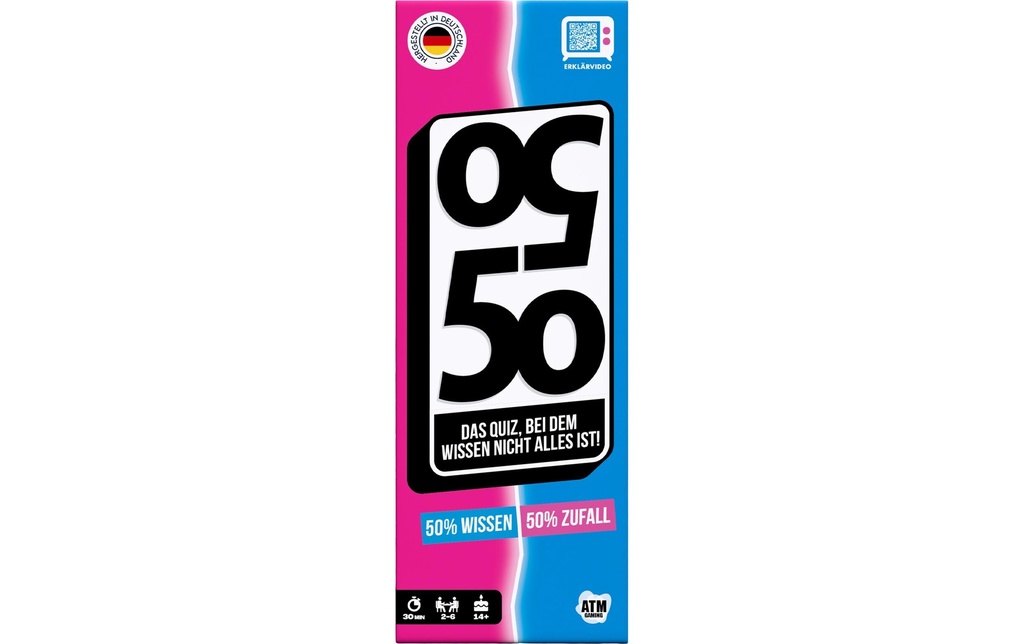 Max Bersinger Jeux de cartes 50/50 Das Quizspiel -DE-