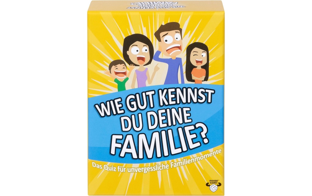 moose Jeux de cartes Connais-tu bien ta famille?