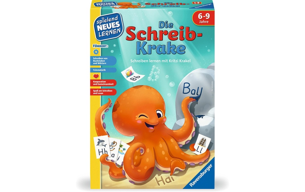 Ravensburger Jeux d’enfant La pieuvre de l'écriture pour apprendre à écrire