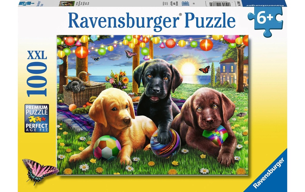 Ravensburger Puzzle Pique-nique canin 100 pièces XXL