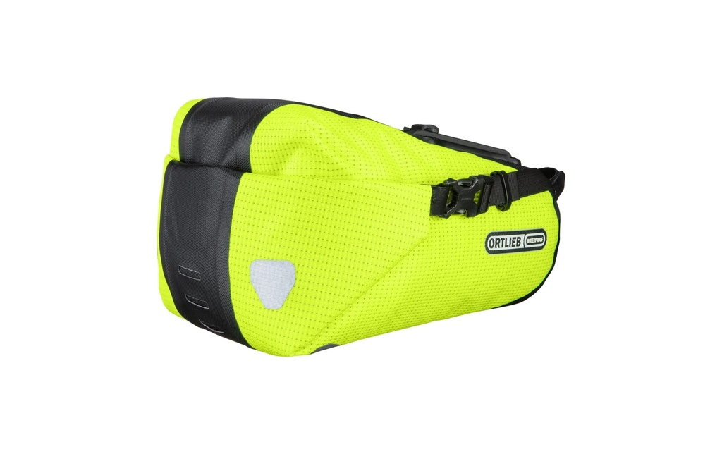 Ortlieb Sacoche de selle Haute-Visibilité, 4,1 l, jaune fluo – noir