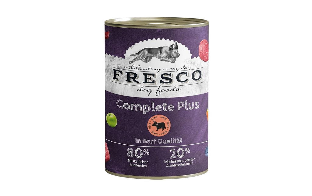 FRESCO Alimentation humide Complete Plus Bœuf avec riz 800 g