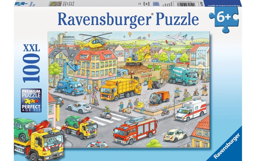 Ravensburger Puzzle Véhicules en ville 100 pièces XXL