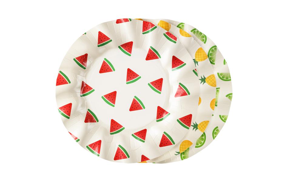 Partydeco Assiettes jetables Fruits 6 Pièce/s