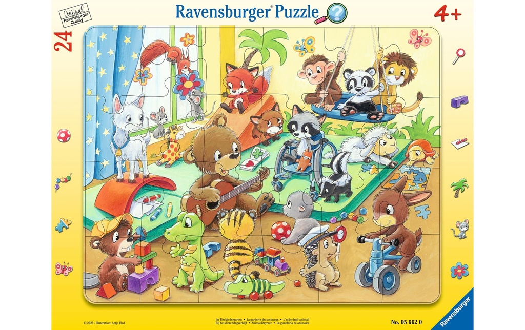 Ravensburger Puzzle Au jardin d'enfants pour animaux 24 pièces