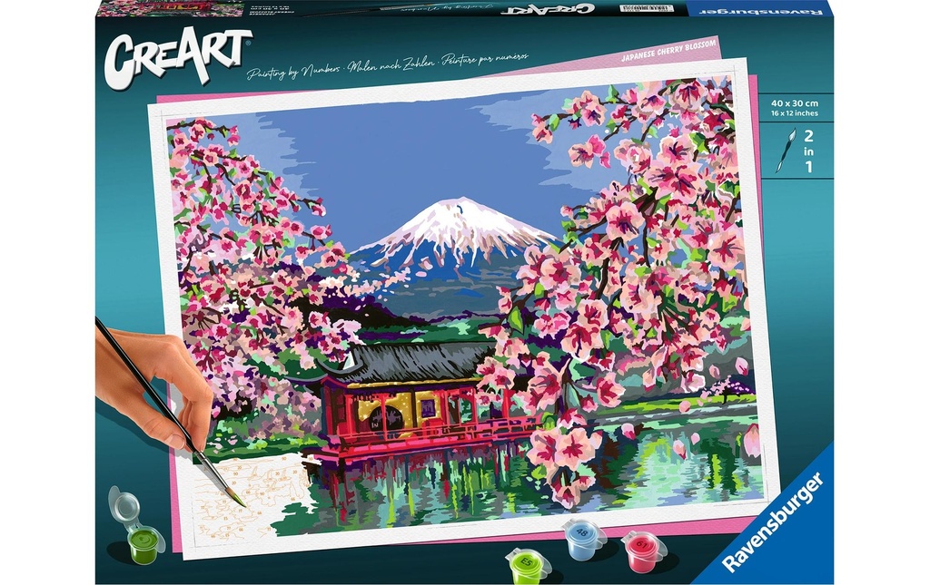 Ravensburger Peinture avec chiffres Fleur de cerisier japonaise