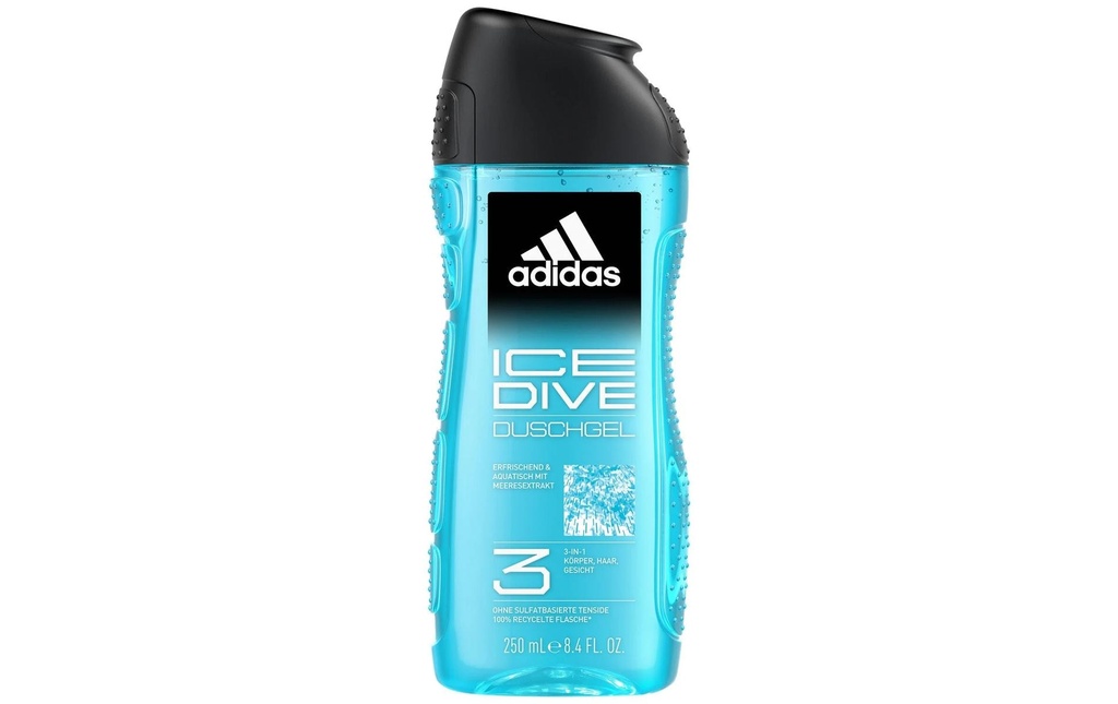 adidas Gel douche Ice Dive Men 3in1 250 ml