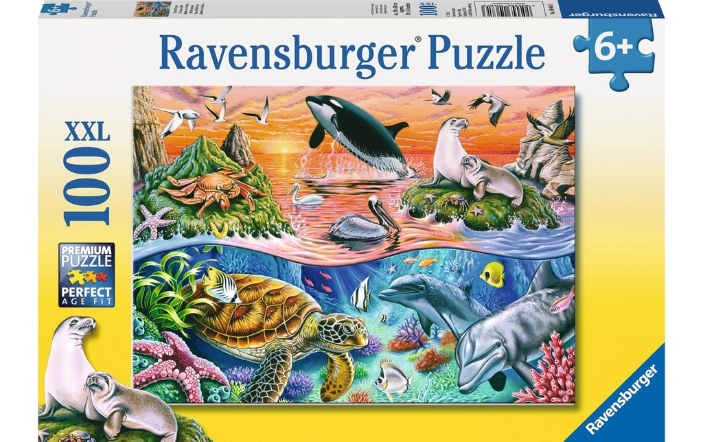 Ravensburger Puzzle Océan coloré 100 pièces XXL