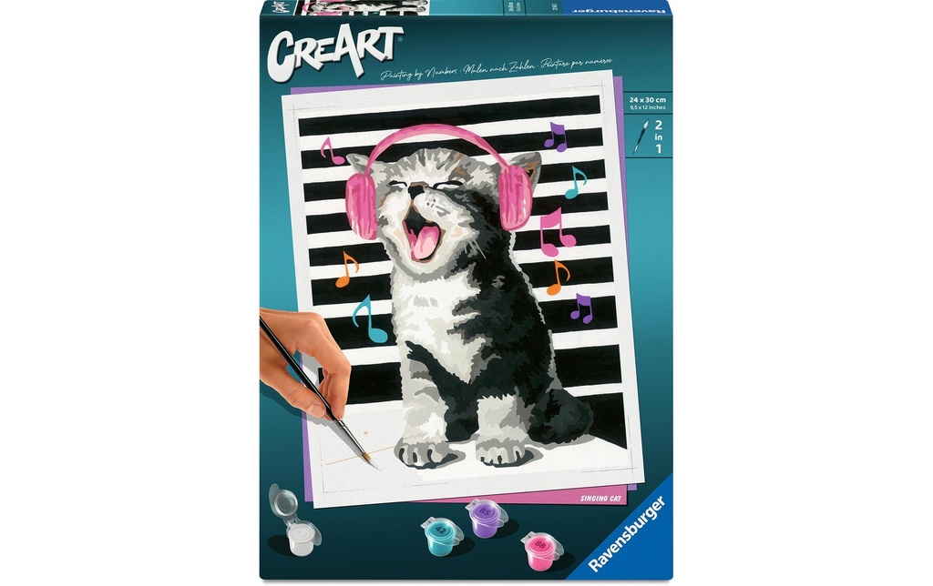 Ravensburger Peinture avec chiffres Karaoké chaton
