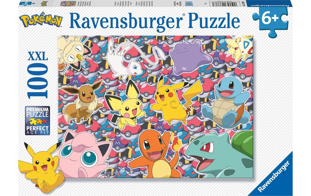 Ravensburger Puzzle Pokémon Prêt à se battre! 100 pièces XXL