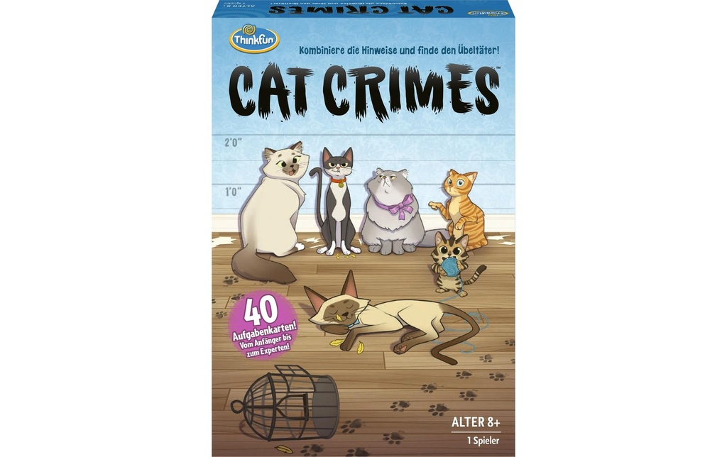 Ravensburger Jeux de réflexion Crimes de chat avec 40 tâches