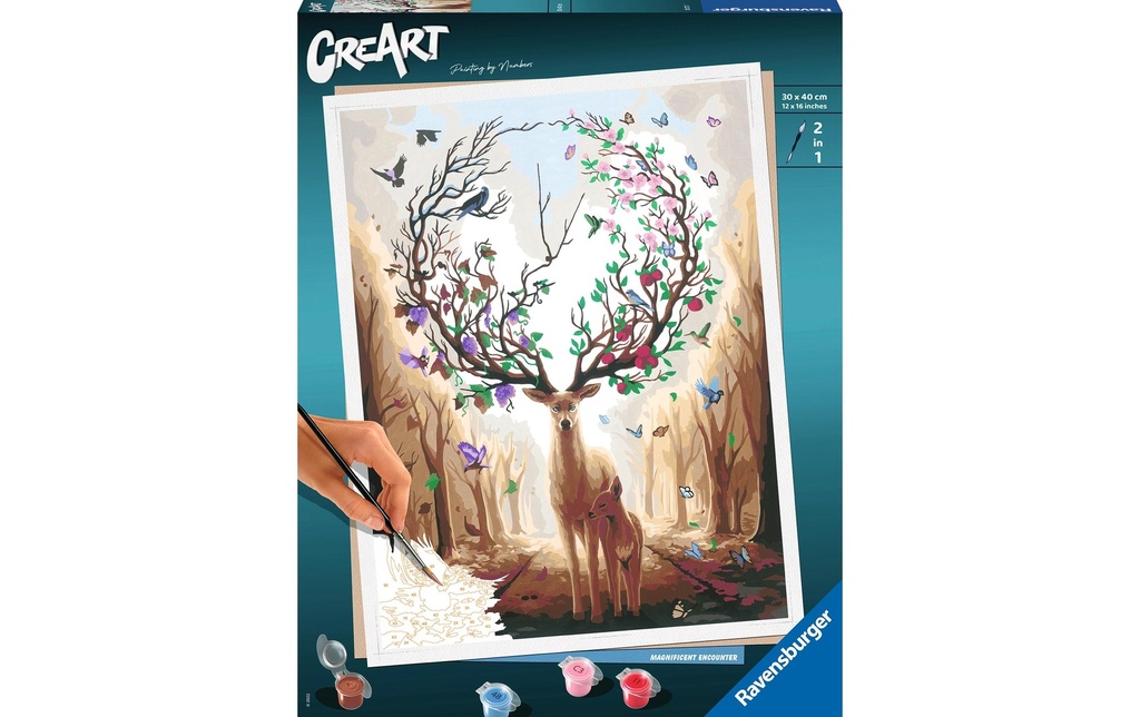 Ravensburger Peinture avec chiffres Magnifique rencontre 30 x 40 cm