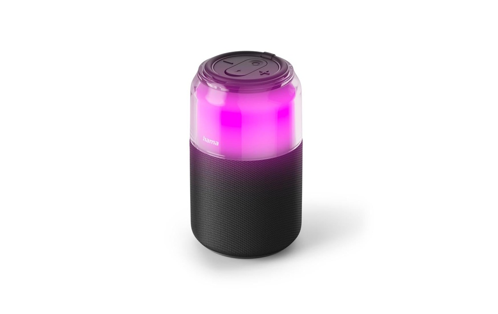 Hama Haut-parleur Bluetooth Can 4 modes de LED 5 W noir