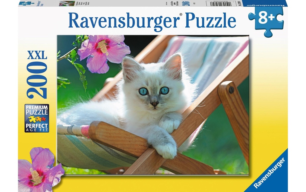 Ravensburger Puzzle Chaton blanc 200 pièces XXL