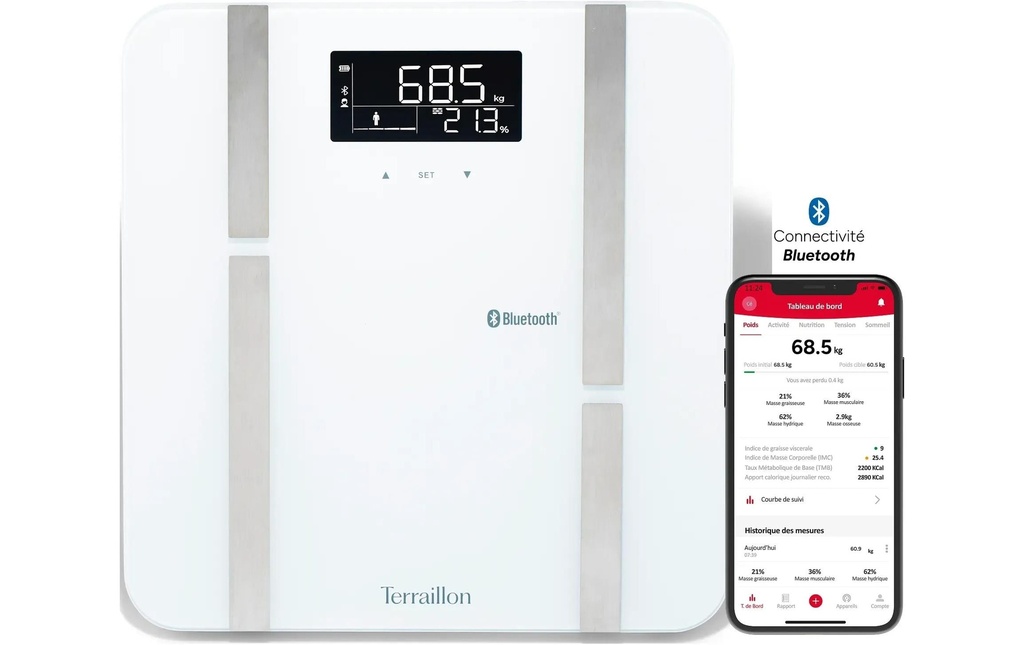 Terraillon X-Line Connect Blanc