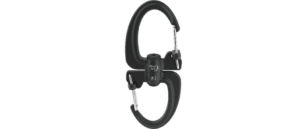 NITE IZE Mousqueton S-Biner 360 SlideLock Dual, Taille 4