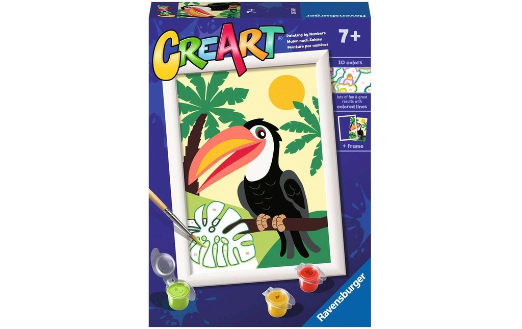 Ravensburger Peinture avec chiffres Toucan dans la jungle