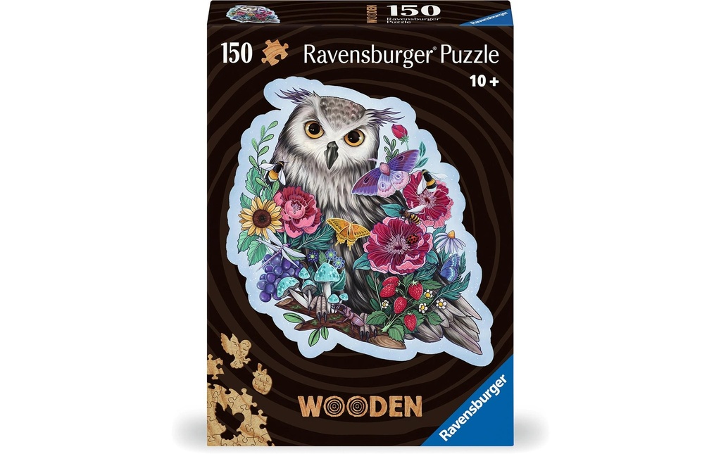 Ravensburger Puzzle en bois Chouette mystérieuse 150 pièces