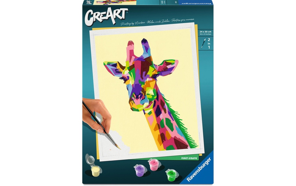 Ravensburger Peinture avec chiffres Girafe funky 24 x 30 cm