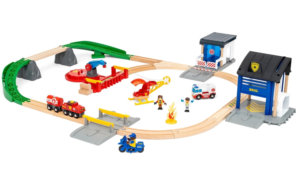 BRIO Set de police et de pompiers