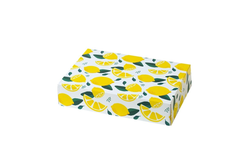 Decora Boîte à dessert Amalfi-Citrons 23 x 16 x 5 cm, carton