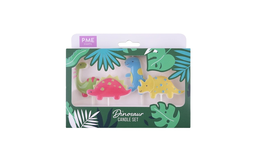 PME Bougie Les dinosaures, 4 pièces