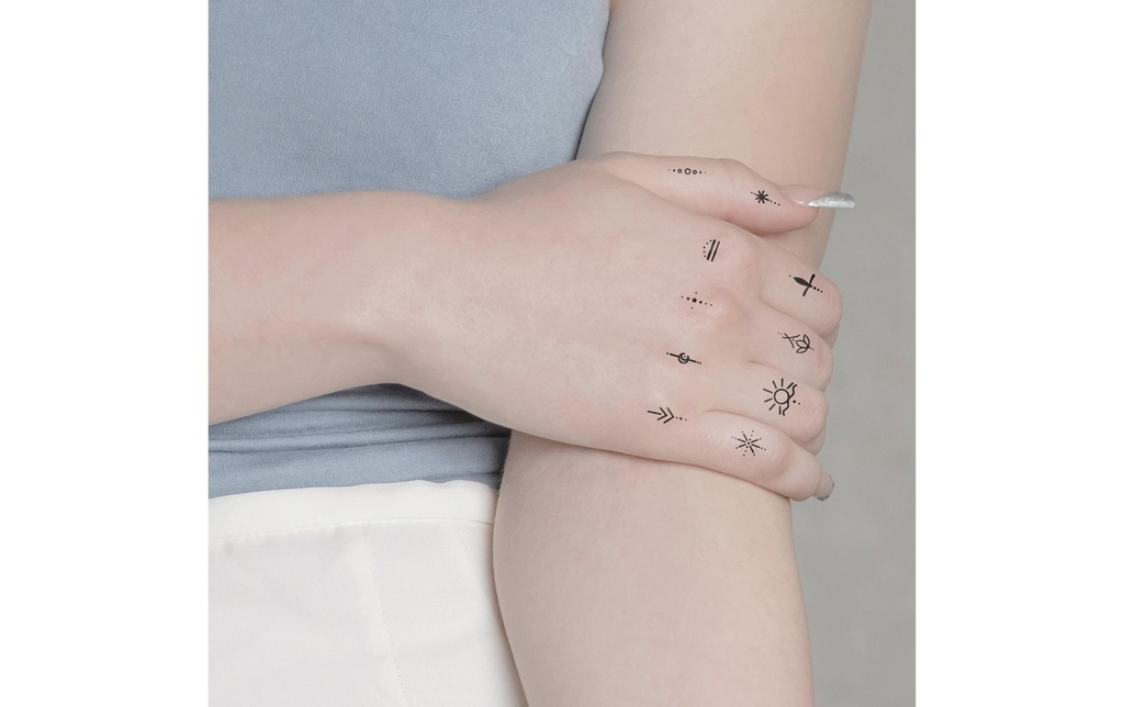 minink Feuille de tatouage Mystic Elements 10 pièces