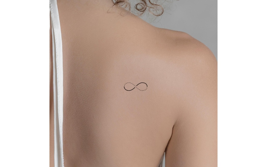 minink tatouage symbole de l'infini Taille: S (2.8 cm x 1,0 cm)