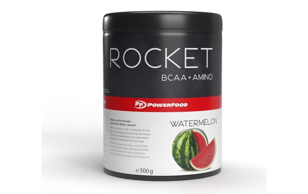 PowerFood Poudre Rocket BCAA Pastèque 500 g