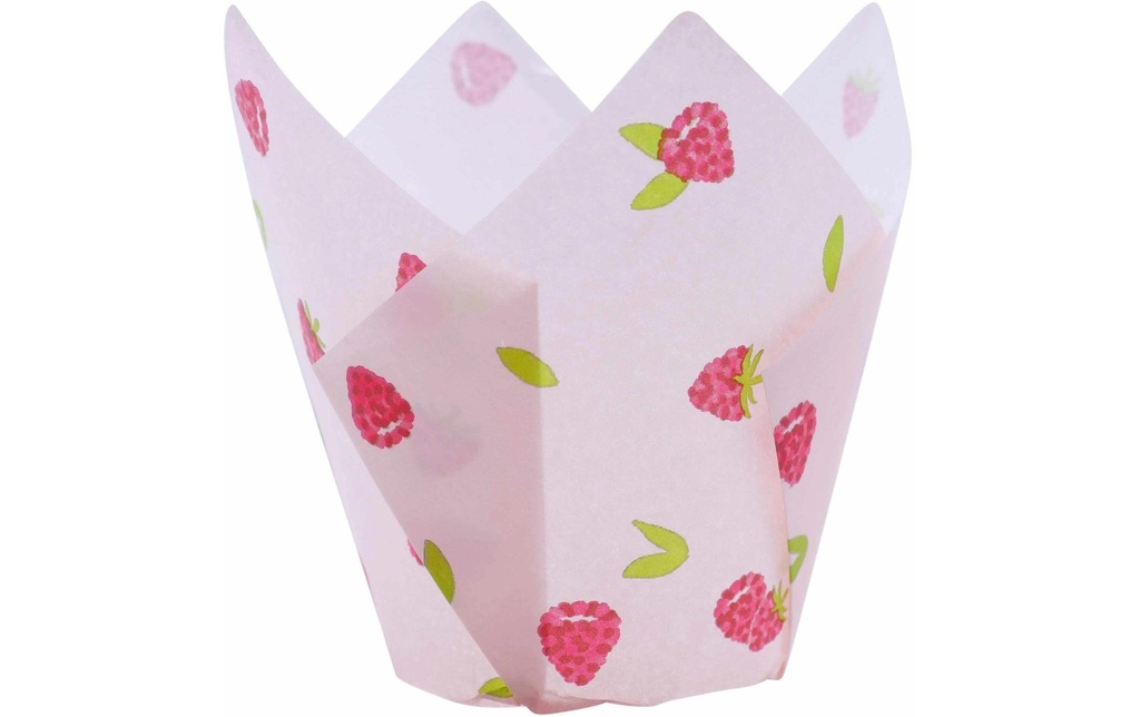 PME Moule à muffins Framboise Tulipes, 10 cm, 24 pièces
