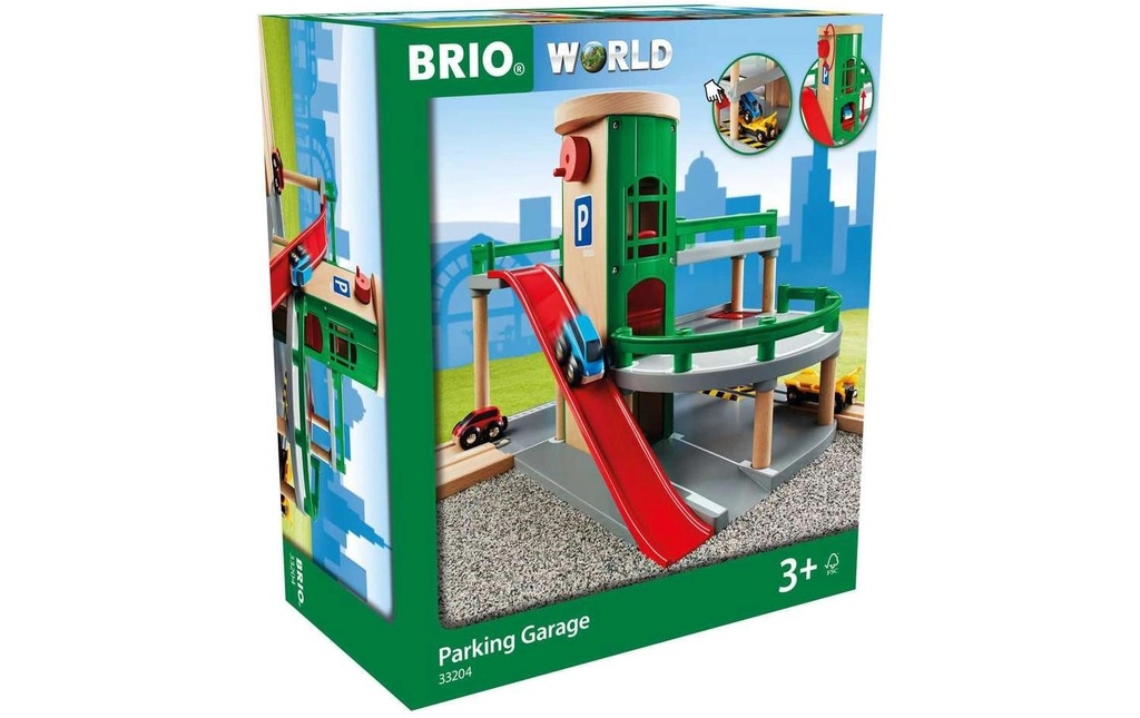 BRIO parking, routes, voies ferrées